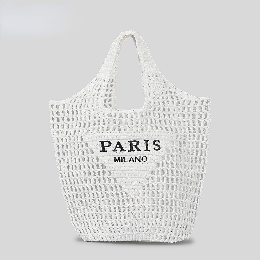 HBP Big Brand Same Style Hand-Woven Bag Knitted Bag Retro Popular Large Capacity Hollow Handbag All-Match Mesh Bag Women's Bag