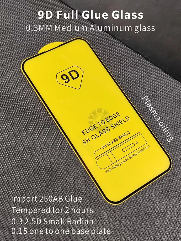 9d Cover Full Tempered Glass Phone Écran Protecteur d'écran pour iPhone 15 14 13 12 Mini Pro 11 XR XS Max Samsung A73 A53 A33 A23 A13 avec forfait de vente au détail