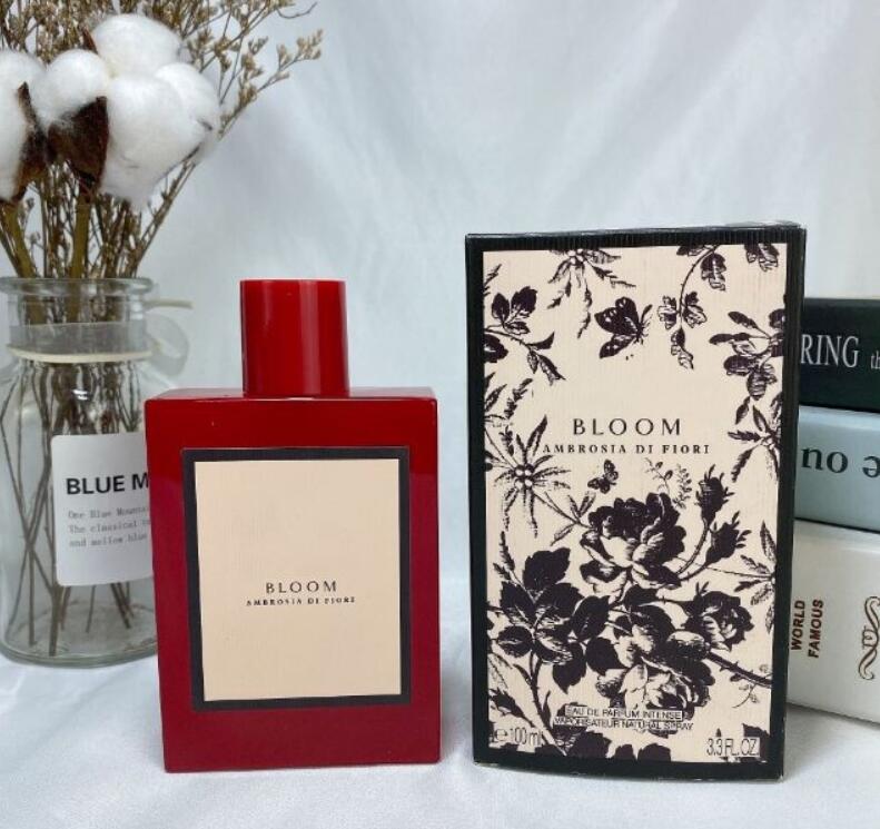 Bloom Women Flower Perfume Spray EDP 100ml Anti-perspirante desodorante 3.3fl.oz Fragrância de perfume duradoura para presente Body Mist Ladies Colônia