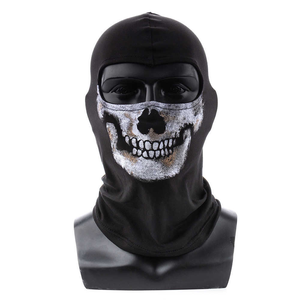 COD MW2 Ghost Skull Balaclava Ghost Simon Riley Face War Game Cosplay Mask Protection Skull Pattern Balaclava Mask HKD230810