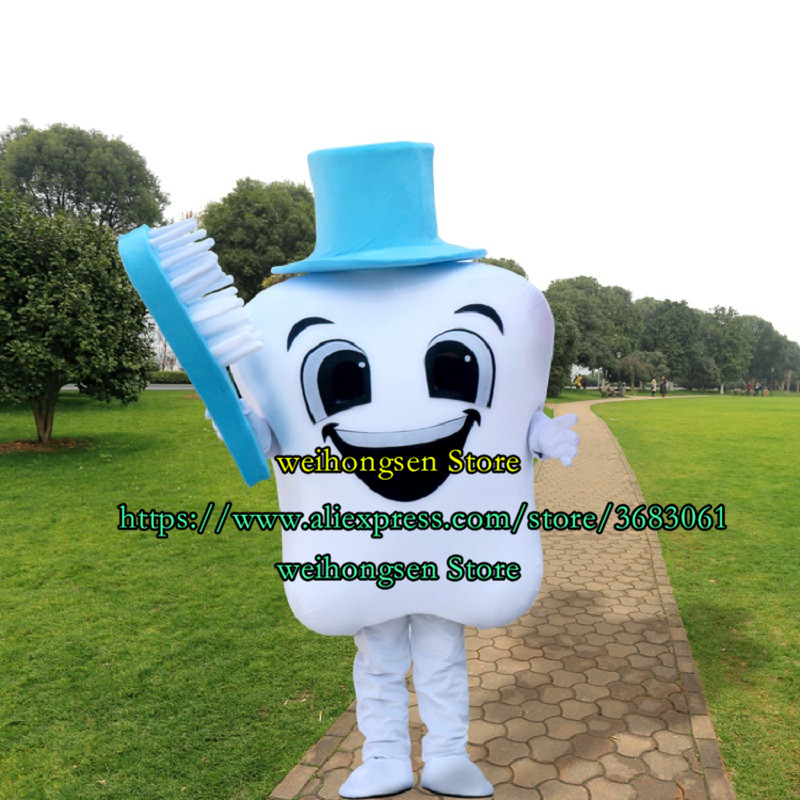 Hot Sales EVA Material Healthy Teeth Mascot Costume Cartoon Set Role Play Advertising Game Holiday Gift Adult Size 636
