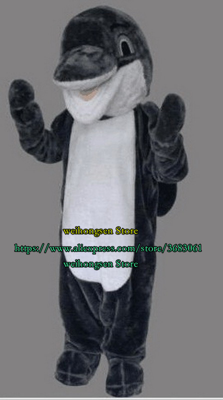 Heet verkopende Dolphin Mascot Clothing Cartoon Set verjaardagsfeestje rollenspel advertentiespel Carnival volwassen kerstcadeau 884