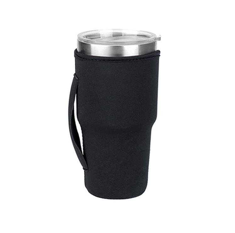 Återanvändbara handtag Ice Coffee Cup Sleeve Neoprene Isolated Sleeves Cups Holder with handtag för 30oz -32oz Tumbler Water Bottle Mug Cover Case Pouch SN4435