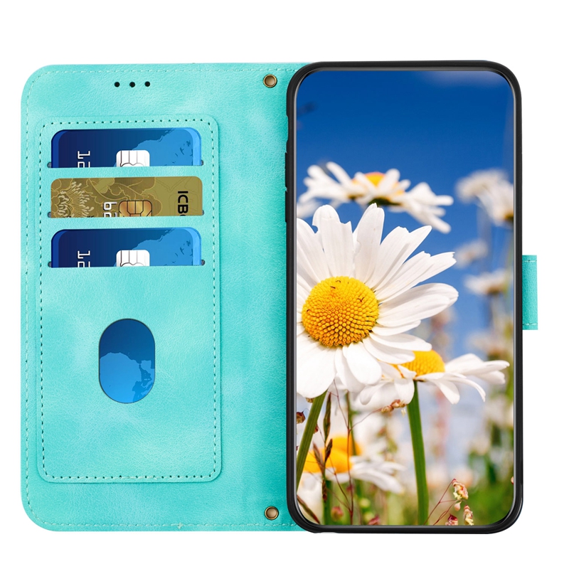 Moda Hawaiian Flower Pu Deri Deri Cüzdan Kılıfları İPhone 15 Plus 14 13 Pro Max 12 XS XR 8 7 Şık Kelebek Çiçek Kredi Kimliği Kartı Yuvası Yuva Çevirme Kapak Kızları Koruma Kayışı