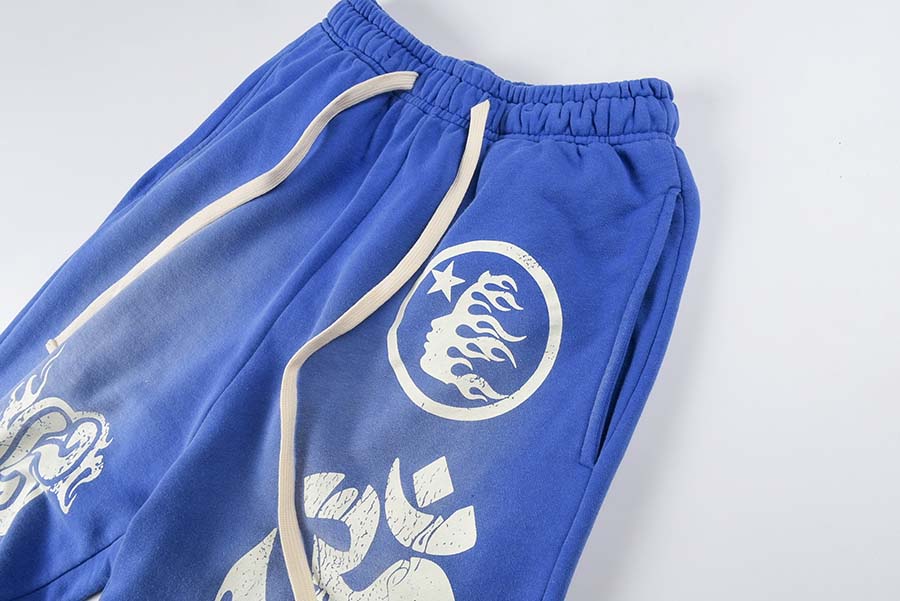 Designers pour hommes pantalons hommes Flare Pant Hellstar Blue Pants Papent de sueur