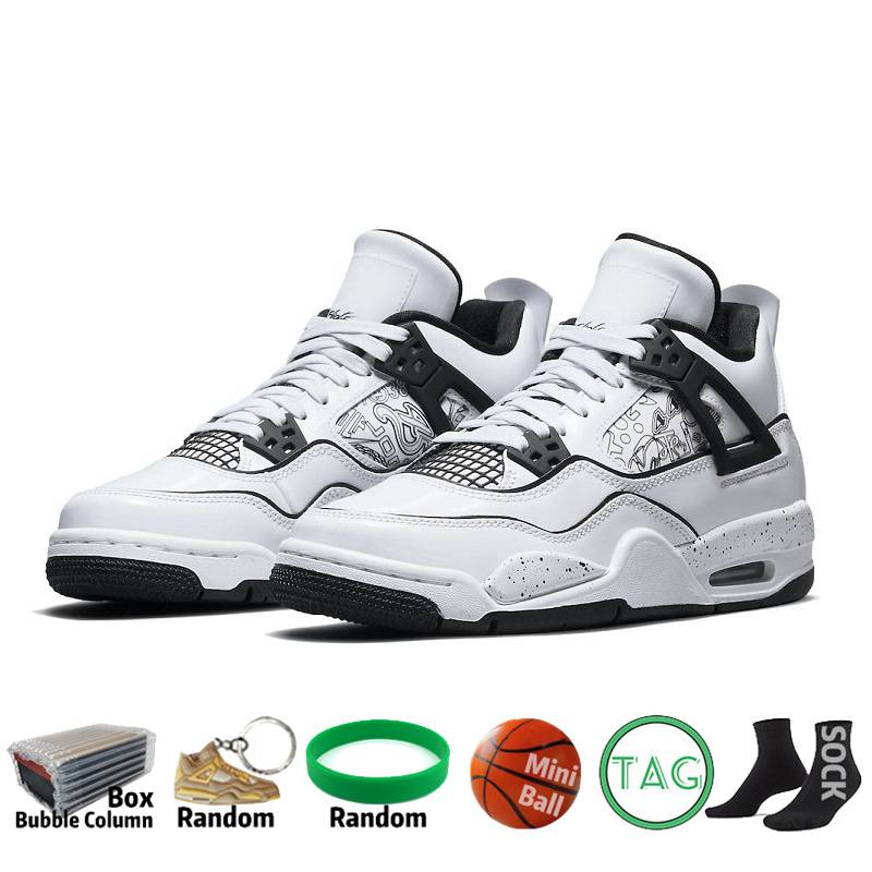 2023 4 Basketball Shoes University Blue Tech White Sail White Cement Pure Money Red Thunder Pony Hair Guava ice Sneakers Women Trainers US 5.5-13