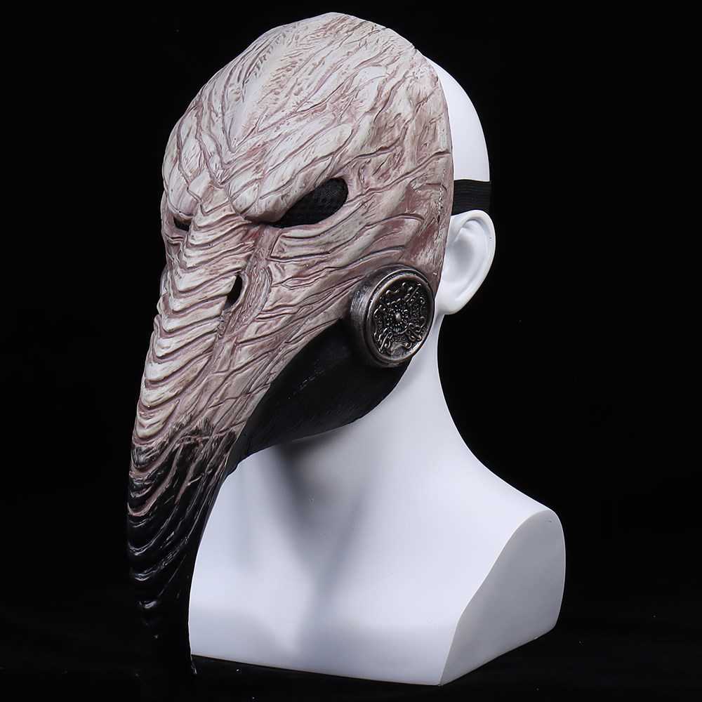 Steampunk Bird Beak Mask Cospaly Plague Doctor AnimeHalloween LatexHelmet Mascarillas Masques Carnival Party Costume Props HKD230810