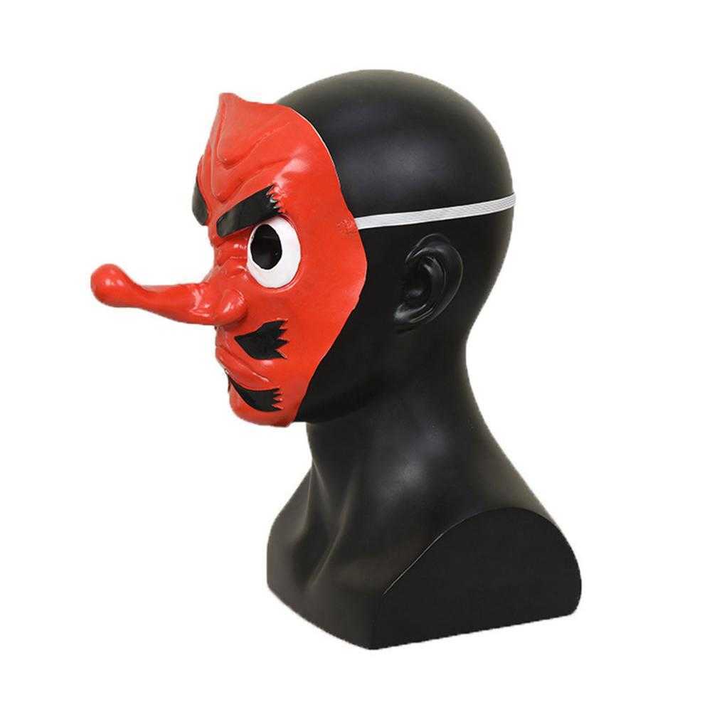 Anime Demon Slayer Kimetsu no Yaiba Urokodaki Sakonji Latex Cosplay masque Coathear Hannya Tengu masques Halloween Party Mask Props HKD230810