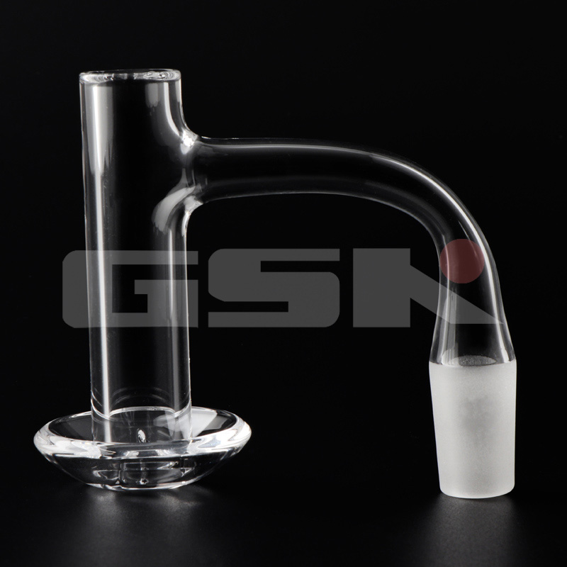 Spedizione DHL-Accessori saldatura completa Bordo smussato Fumatore Quarzo Banger 66mm Altezza 16mmOD con cappuccio Pilastri cavi al quarzo Bong d'acqua in vetro Dab Rigs Tubi