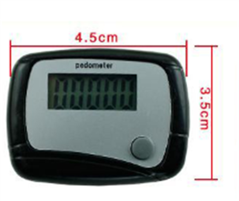 Hot Sales Counters Mini LCD Pedometer Delikat kalori gångavstånd Beräkning Digital räknare för hälsa 4 färger Support Logo Anpassad JL1888