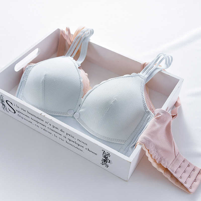 Mutterschaft Intimates Stillen Bras Mutterschaft Pflege BH atmungsaktivem Vorderknopf Unterwäsche Kleidung für schwangere Frauen Soutien Gorge Allaitement HKD230812