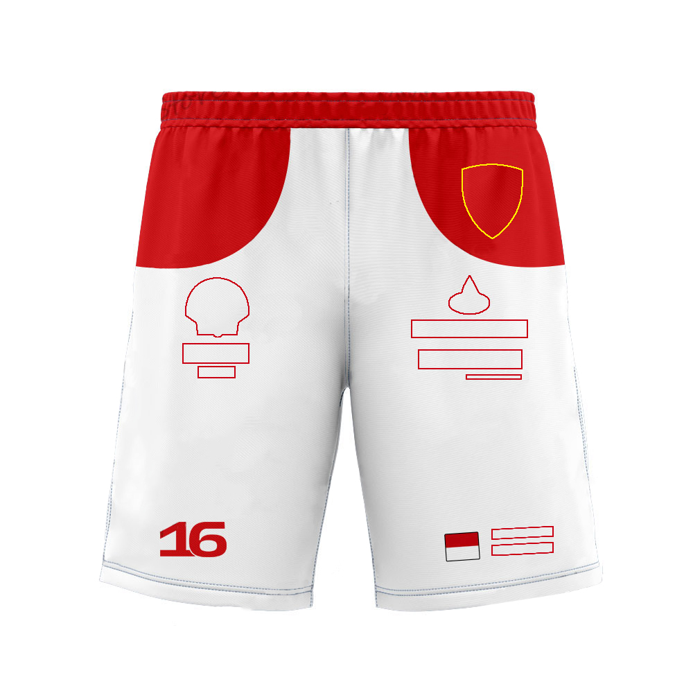 2023 Nuovi pantaloncini da corsa F1 Formula 1 No 16 No 55 Pantaloncini da pilota Pantaloncini da spiaggia traspiranti da uomo estivi Tifosi della squadra Pantaloni corti da uomo