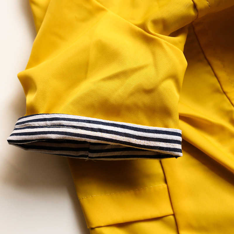 Chien de compagnie imperméable jaune avec poches PU bouledogue français vêtements pour petits chiens imperméable chiot manteau chien veste chien accessoires HKD230814