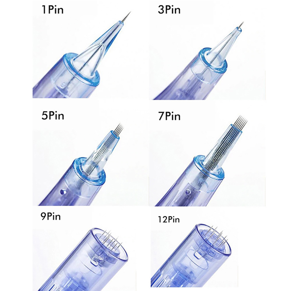 A6 DR 펜 카트리지 용 A6 Microneedle Derma Pen 바늘 1pin 5pin 7pin 7pin 12pin 24pin 36pin 42pin Nano 3D 5D 마이크로 바늘