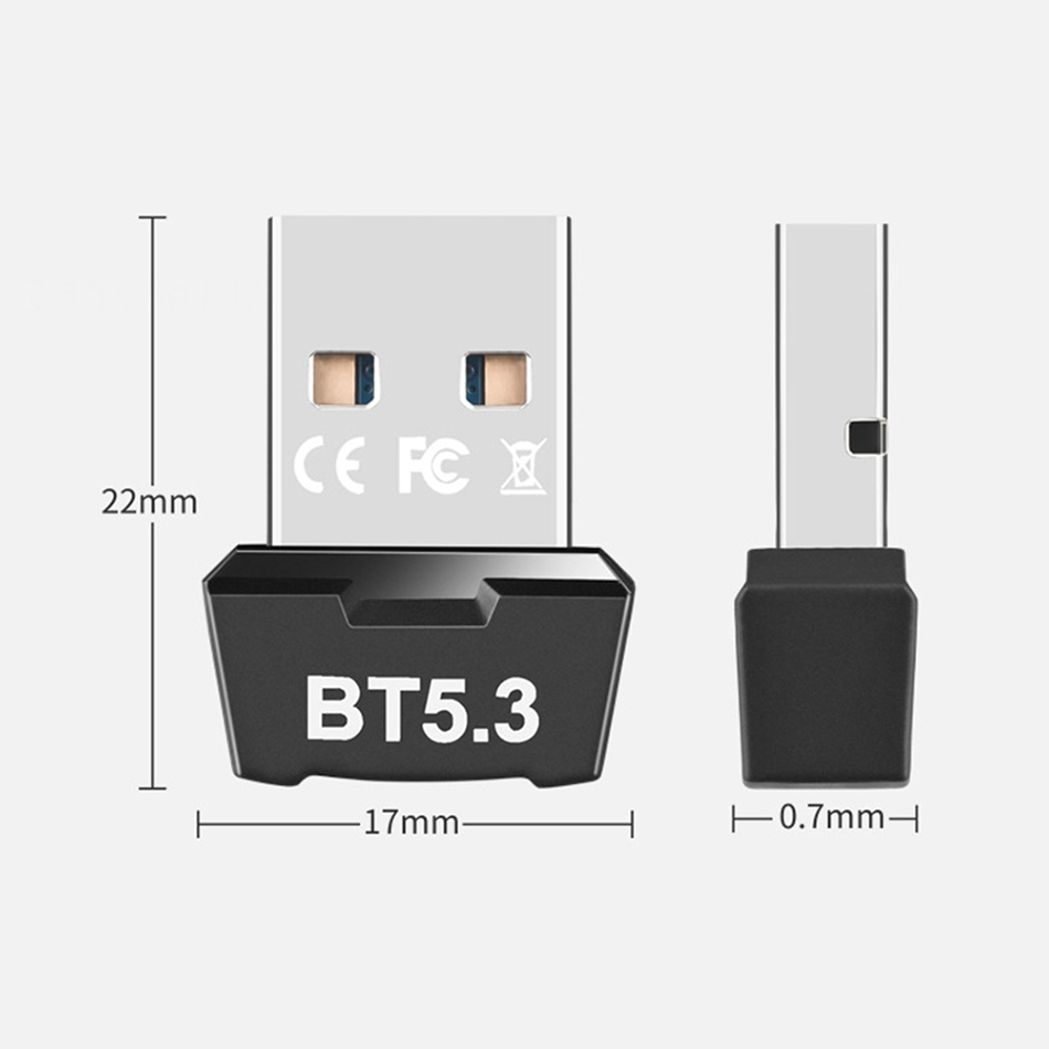 RTL5.3 USB Bluetooth Dongle Adapter för PC -högtalare trådlös mus tangentbord musik ljudmottagare sändare bluetooth dongle