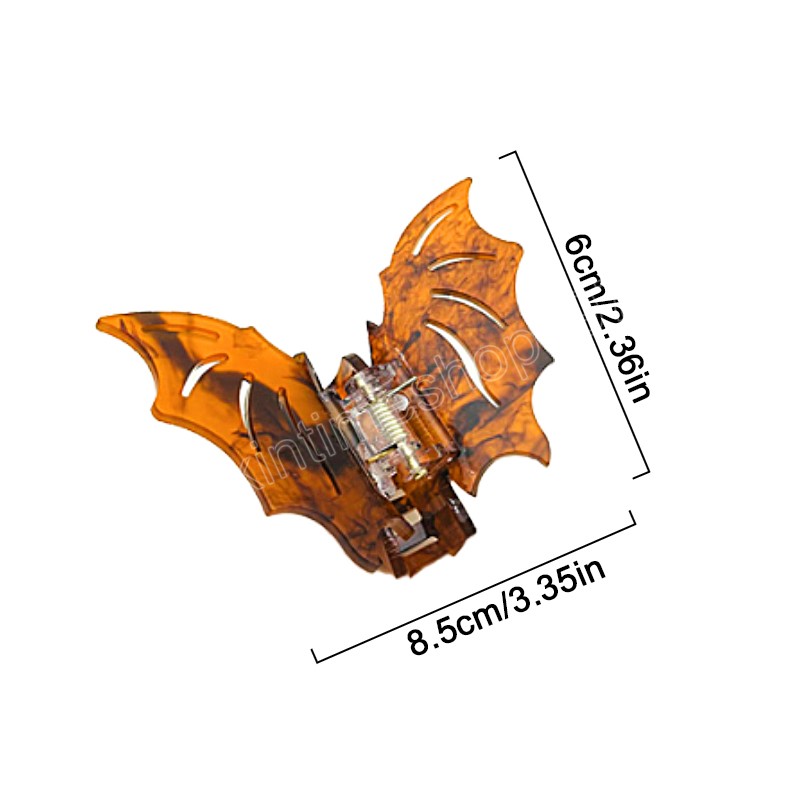 Halloween Bat Wing Hair Claw Clip Koreaanse schattige haarspeld haarspeld vakantie verkleed haaraccessoires voor vrouwenhoofdtooi