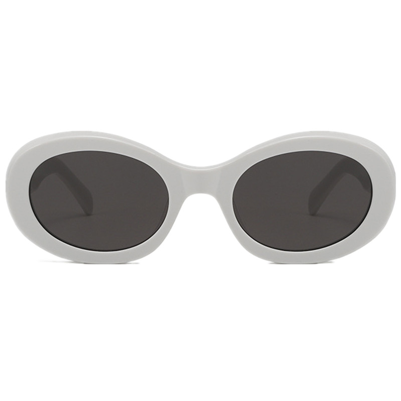 Nowe retrovintage okrągłe spolaryzowane okulary przeciwsłoneczne Uv400 dla kobiet mody desig octan gogle triomfy owalne francuskie francuskie szklanki snape