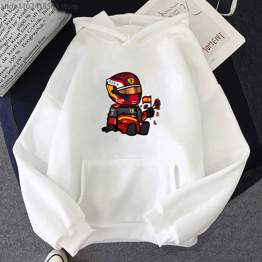 Sainz Mini F1 F1 F1 uomo Giochi fumetti Felpe grafiche a manica lunga Y2K abiti da uomo abbigliamento harajuku donne streetwear hkd230725