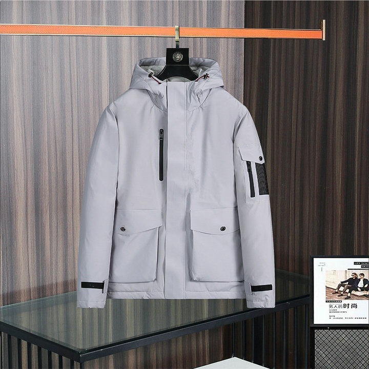 2023 Autunno inverno da uomo Down Parkas White Duck Down Zip Jackets con cappuccio con cappuccio Mani Slip Yrf23007