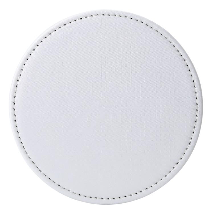 Sublimering av tom cup coaster pu läder runda fyrkantiga mugg mattor bilkopphållare muggar pad diy hantverk vinylprojekt levererar barware accesories 2 mönster SN4199