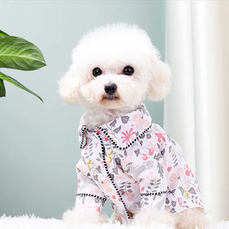 Luxury Pet Dog Poljamas Silk morbido Bulldog francese Pajamas Abbigliamento cappotto animali cagnolini Shih Tzu Cuccioli Cuccioli Cat CAT XS-2XL HKD230812