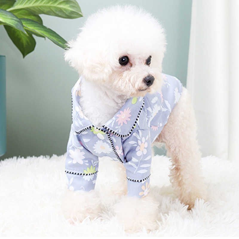 Роскошная домашняя собака пижама мягкий шелк французский бульдог пижам.