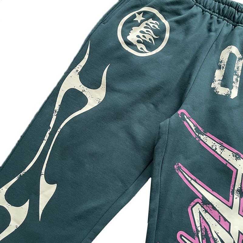 Pantalones infernales de hombres y mujeres diseñador de lujo calles calles calles de moda de primavera y otoño leggings amarillos pantalones deportivos jogging moda hip hop pantalones casuales