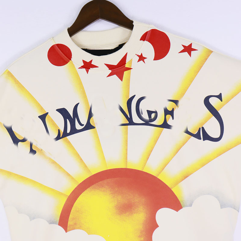 Designer Hoodie Palm Pullover Sun Star Print Casual Running Hatless Angel Sweatshirt