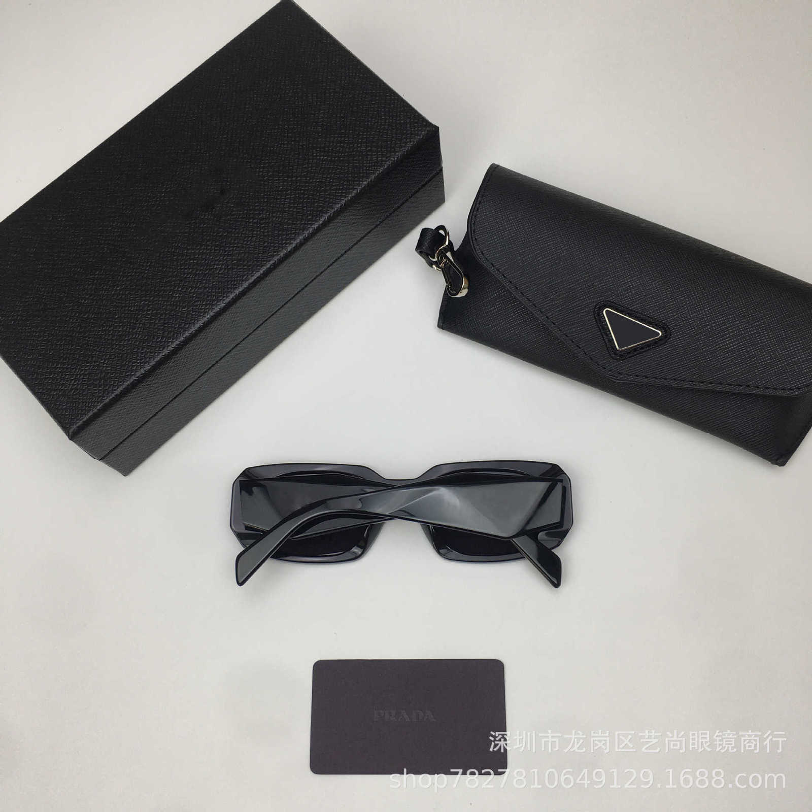 Fashion Sunglasses Frames designer P Family New Sheet Diamond Polygon Solid Inverted Triangle Versatile SPR 17W AHGM