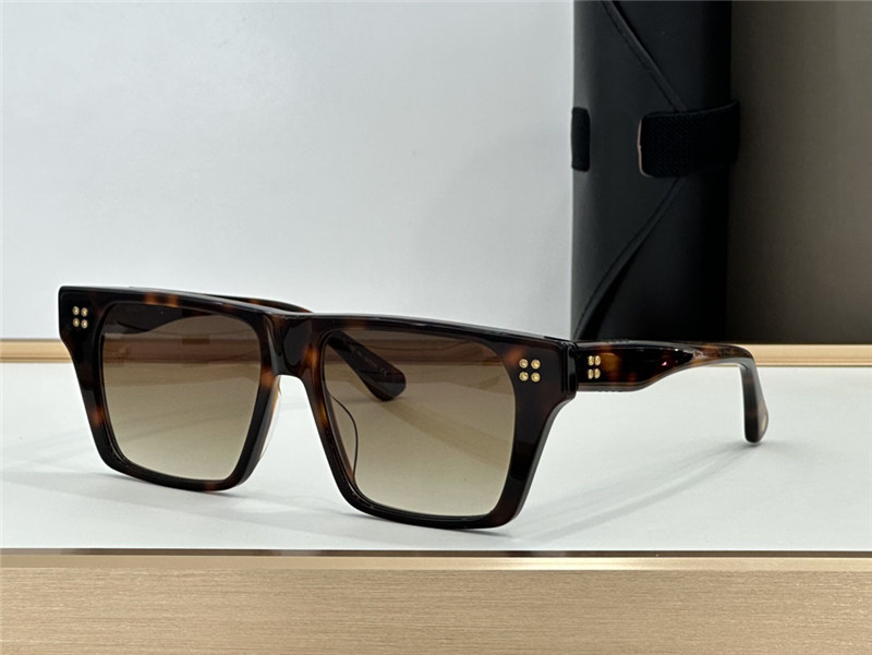 Neue Modequadrat -Sonnenbrille Venkyn Acetat Rahmen Top und Bottom Temple -Zacken Design einfacher und beliebter vielseitiger Außen UV400 -Schutz Eyewear