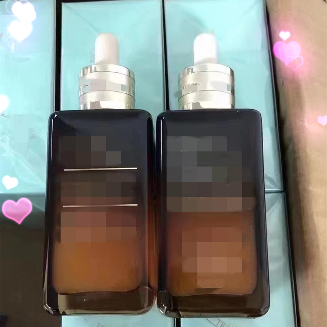 핫 판매 브라운 병 7 번째 고급 갈색 병 나이트 세럼 수리 에센스 50ml/100ml 무료 쇼핑