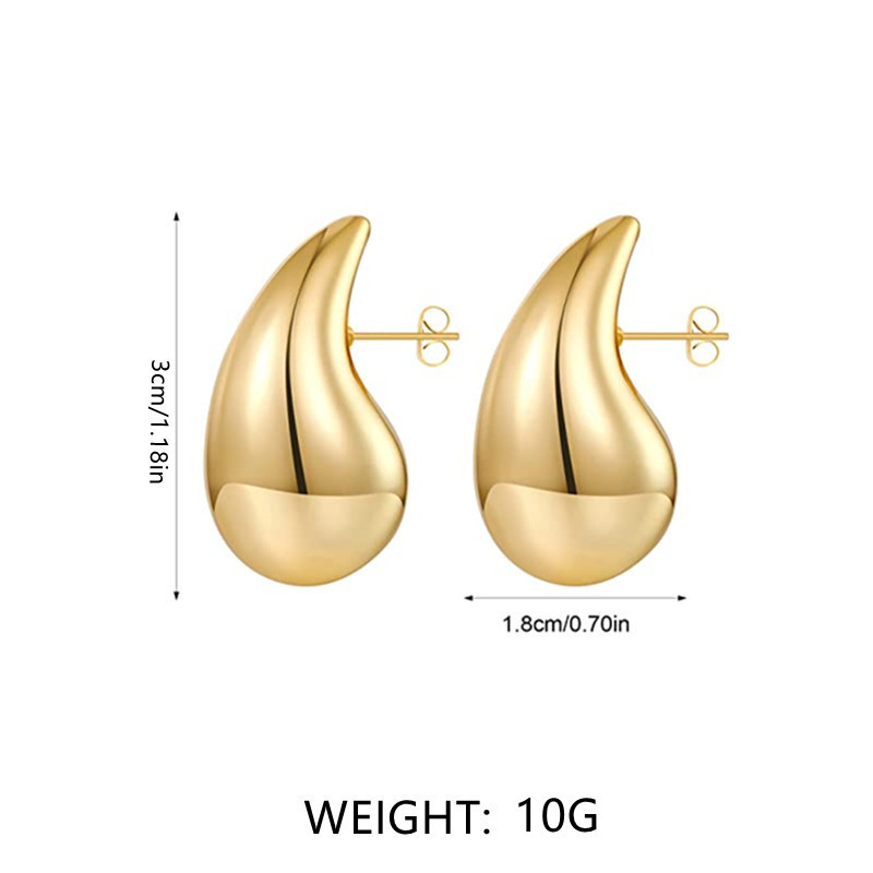 매달린 귀걸이를위한 수상 덩어리 여성을위한 수상 덩어리 가벼운 금 도금 부드러운 중공 눈물 드롭 이어링 보석 선물