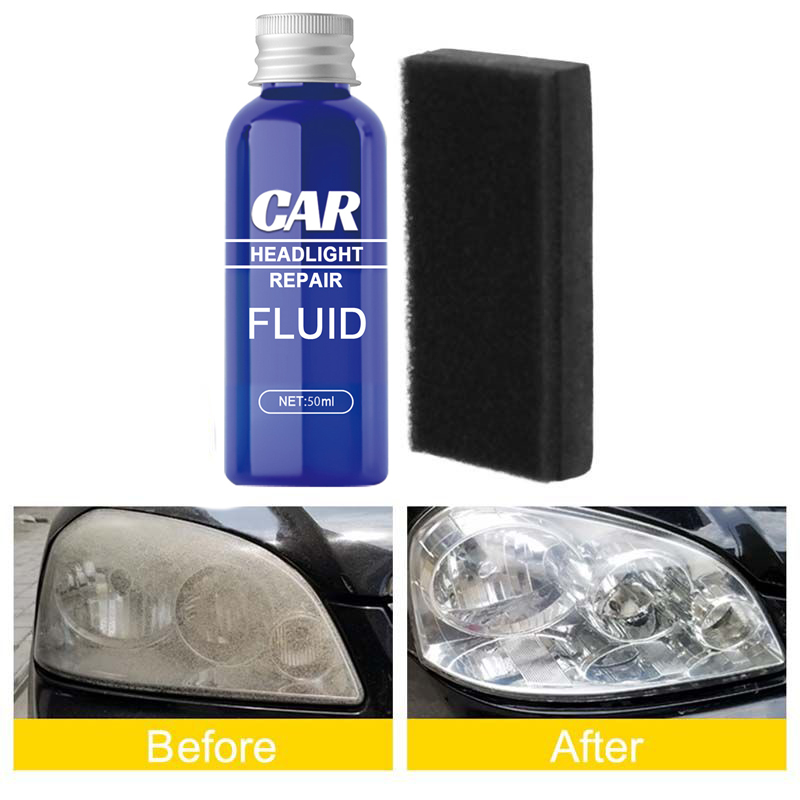 Auto Restoration Beauty Kit 50ML Car Headlight Repair Tool Oxidation Rearview Glass Anti-scratch Coat Plating Liquid Headlamp Polish