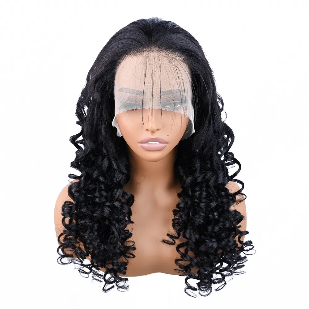 Curl romântico de ovo 13x4 HD Lace Frontal Human Hair Wig Funmi Spiral Curly Lace Front Brazilian Hair for Women Preparado 150%Densidade