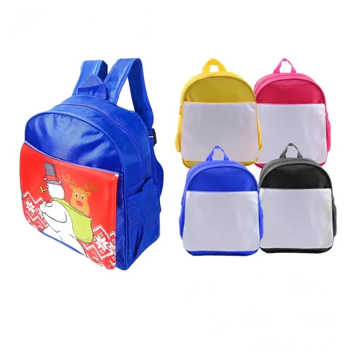 US Warehouse Sublimation Kids School Bag Kindergärtner Kid Kleinkindschule Rucksäcke für Mädchen Jungen verstellbares Gurt Design Großhandel Z11