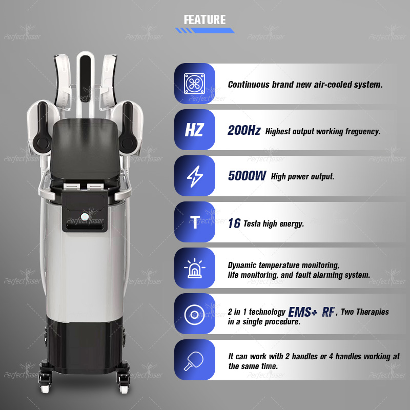 CE FDA 승인 EMSZERO 체중 감량 EMSLIM MACHEN 4 처리 RF EMT 슬리밍 장비 지방 감소 신체 형성 장치 무료 배송