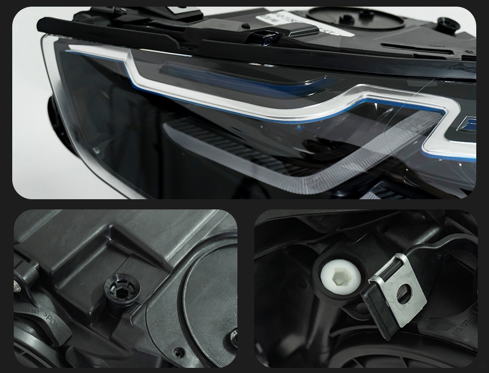 Lámpara de cabeza oculta para coche para BMW F07 5 Series GT 5GT LED Angel Eye luces de circulación diurna lámpara frontal de señal