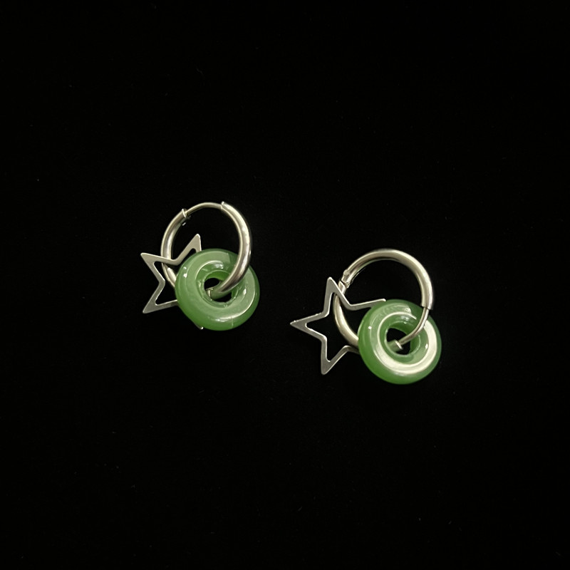 Boucles d'oreilles étoiles de style coréen pour femmes hommes gothiques y2k conception punk amovible bijou de hip hop simple 230814