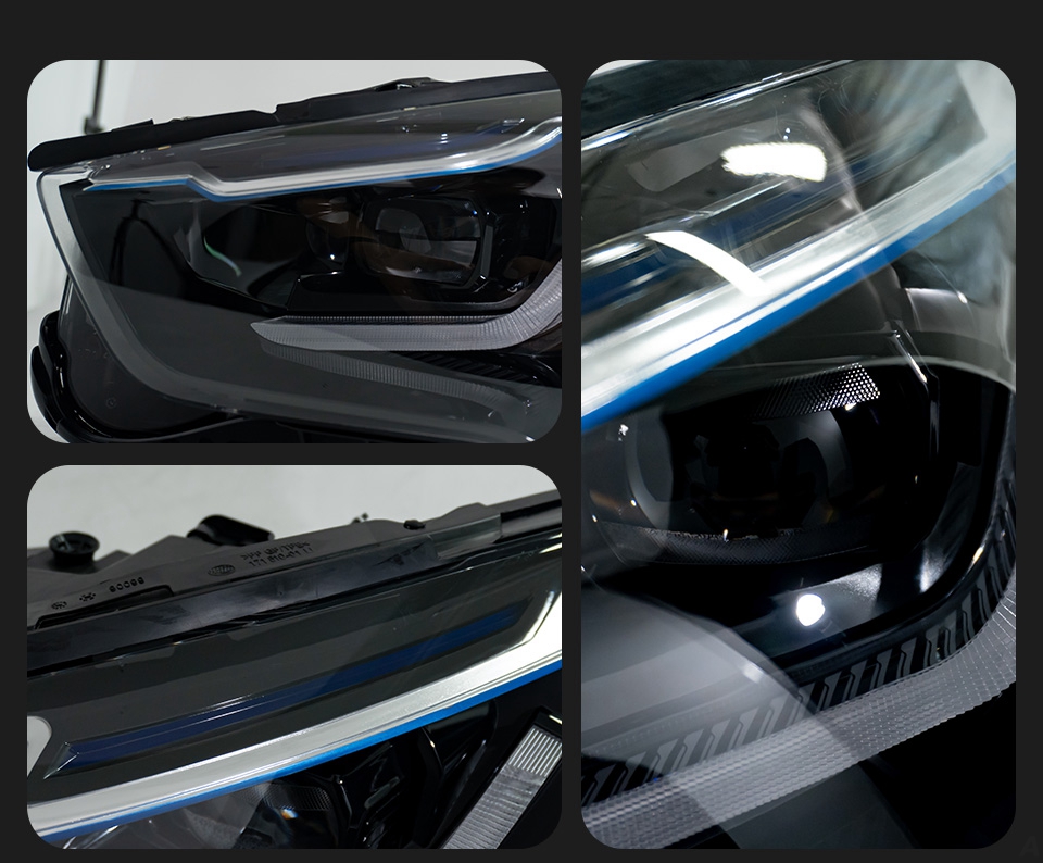 Lámpara de cabeza oculta para coche para BMW F07 5 Series GT 5GT LED Angel Eye luces de circulación diurna lámpara frontal de señal
