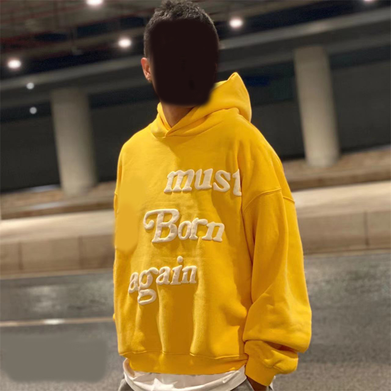 Herrtröjor designer tröja hoodies mens hoodie höst designer hoodies pullover tröjor hip hop hög kvalitet brev tryck blå toppar etiketter utskrift s-xl