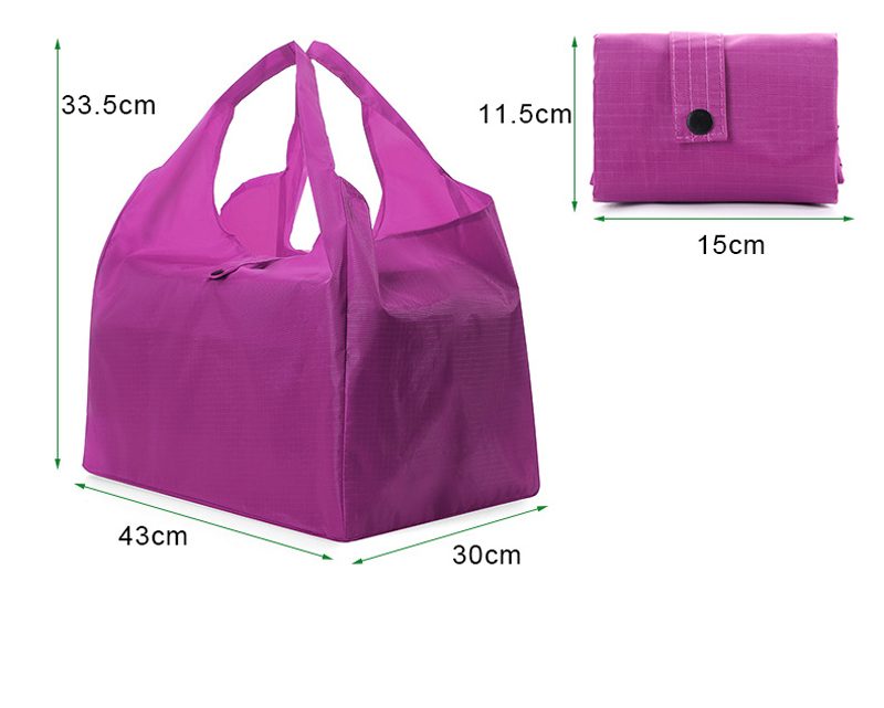 DHLStorage Bags Polyester Blank Foldable Cross Hasp Vegetable Food Shopping Bag Mix Color