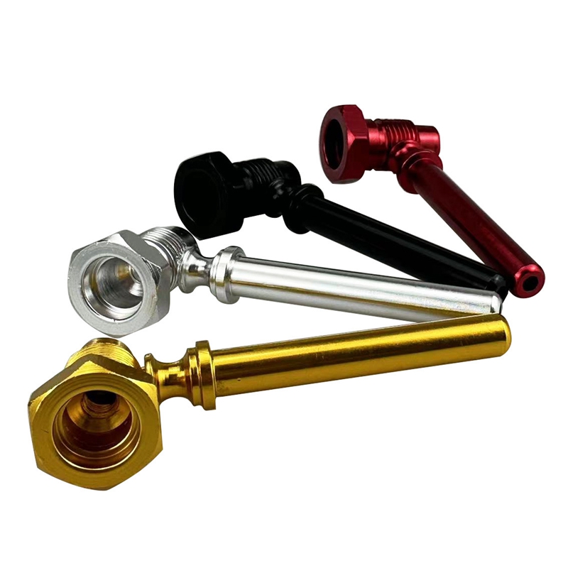 Mini kleurrijke aluminium legering pocketpijpen draagbare schroefdop verwijderbaar filter droog kruid tabak lepel bowl rookhouder innovatieve handpipes handbuis