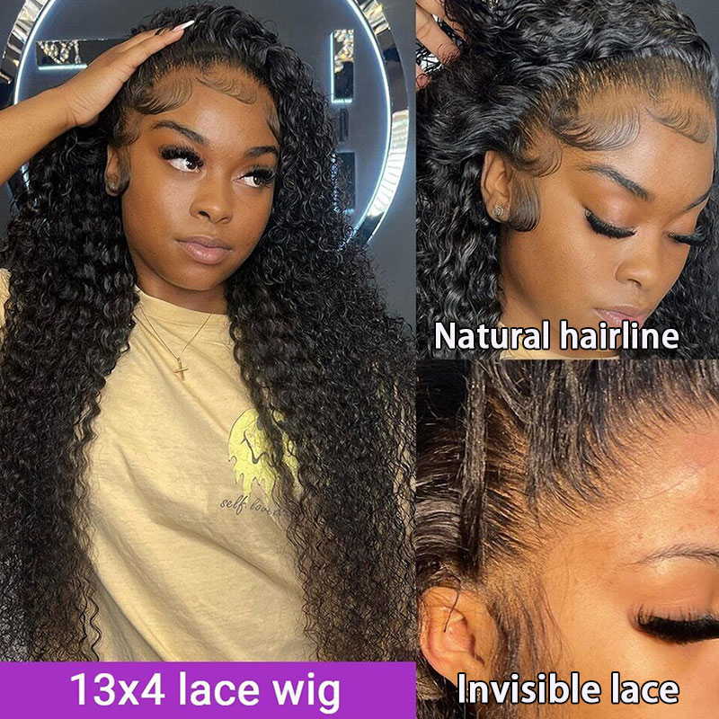 13x6 HD Water Wave Wigs 220%de densidade Lace Human Hair Wigs For Women 13x4 40 polegadas Wig Frontal Wig 360 Frente de renda peruca brasileira à venda