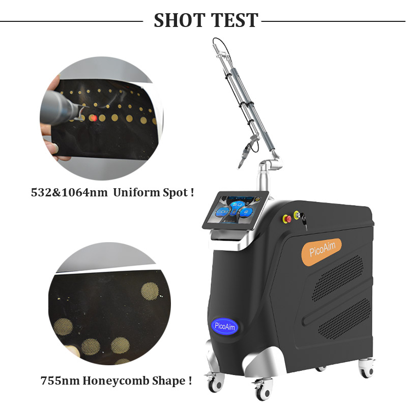 Professionell pico laser svart docka behandling laser fräkn borttagning picosekund lasrar tatuering borttagning maskin