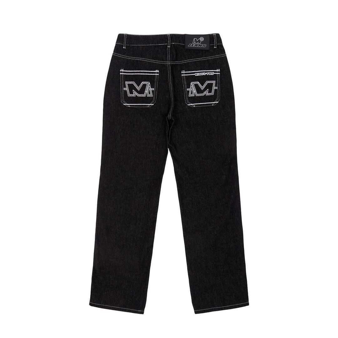 Moletins de moletom masculino de jeans Y2K Carta de hip hop Impresso Black Men Mulheres 2023 New Trend Fashion punk solto liso as calças de rua de perna larga