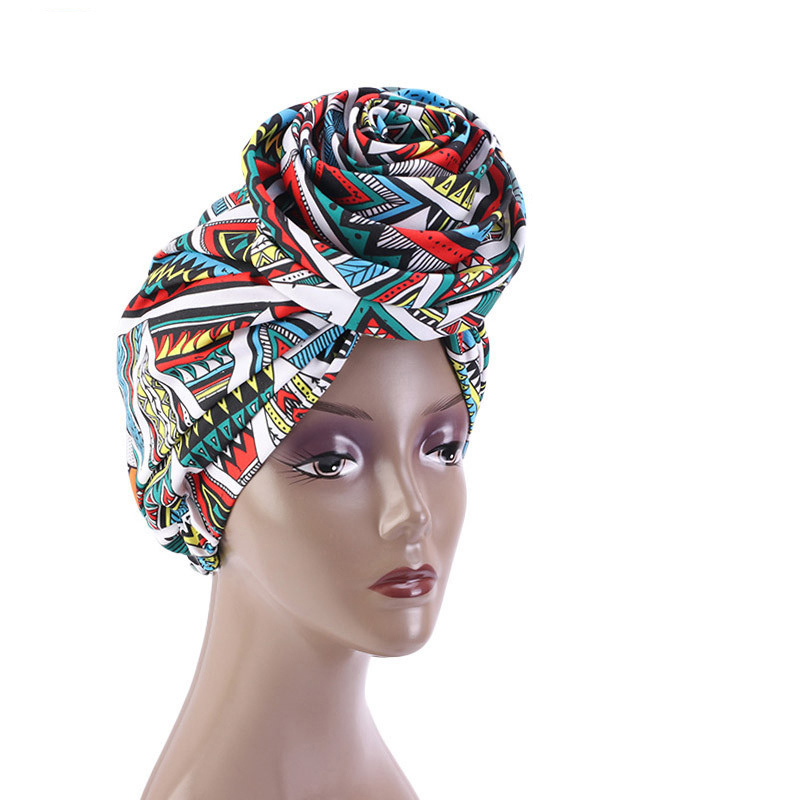 2023 Fashion Bonnet Women African Floral Print Ankara Bonnet Hat Turban Big Flower Chemo Cap Head Sjangie Wrap Indian Hijab