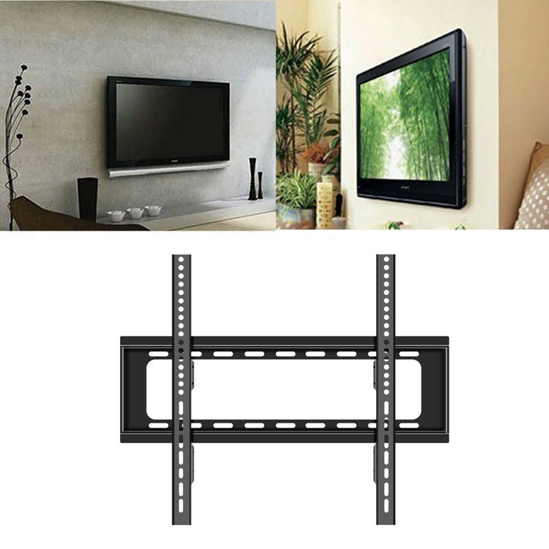 LED LCD DPD Plasma Flat Panel TV Wall Mount Fixed Screen TV Bracket Hanging Rack Holder Suitable for 40" - 85" TV Hanger