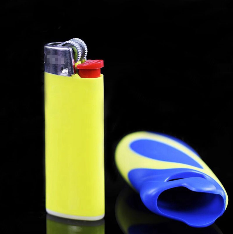 Latest Mini Smoking Colorful Plastic Portable J5 Lighter Replaceable Casing Case Shell Protection Sleeve Sheath Dry Herb Tobacco Cigarette Holder