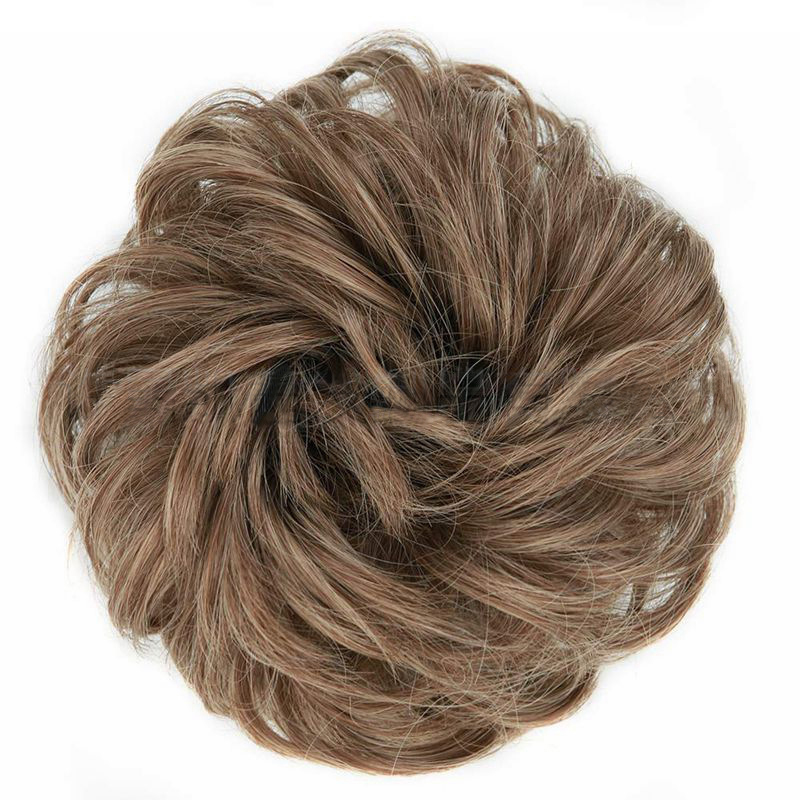 Pill Hair Ring Wig Chemical Fiber Wigs Contract Fluffy Hair Bud Curly Hair Ring Synthetic Hair Extensions