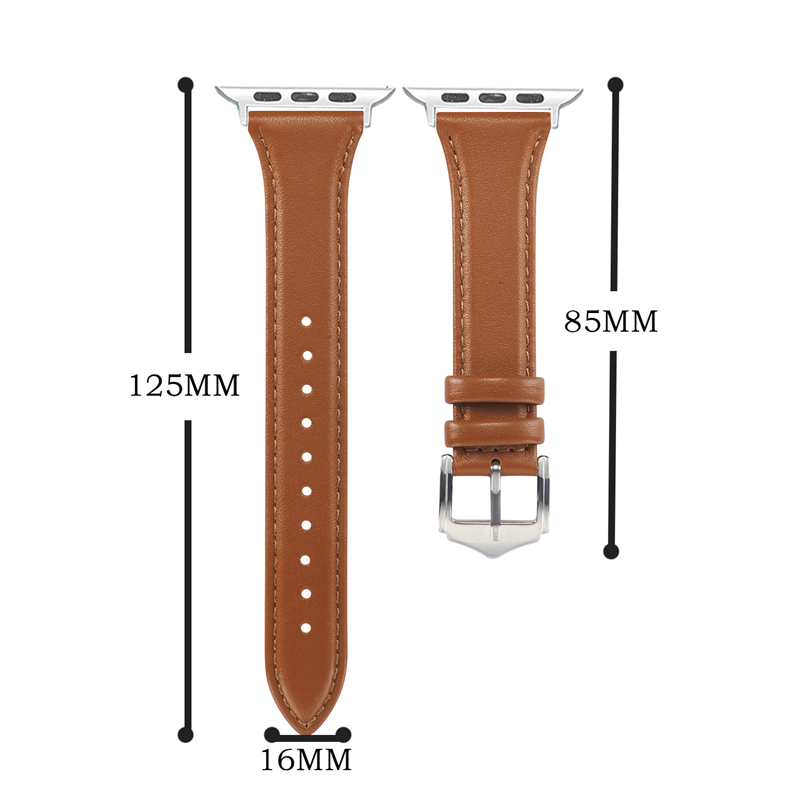 For apple watch strap Band fashion Drop Buckle Small waist leather strap for the full range of Apple straps 38/40/41MM/42/44/45MM